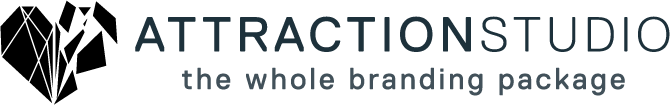 attraction studio the whole branding package